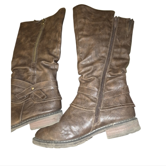 Patrizia Stylish Brown Heeled Boots for Women - Picture 5 of 5